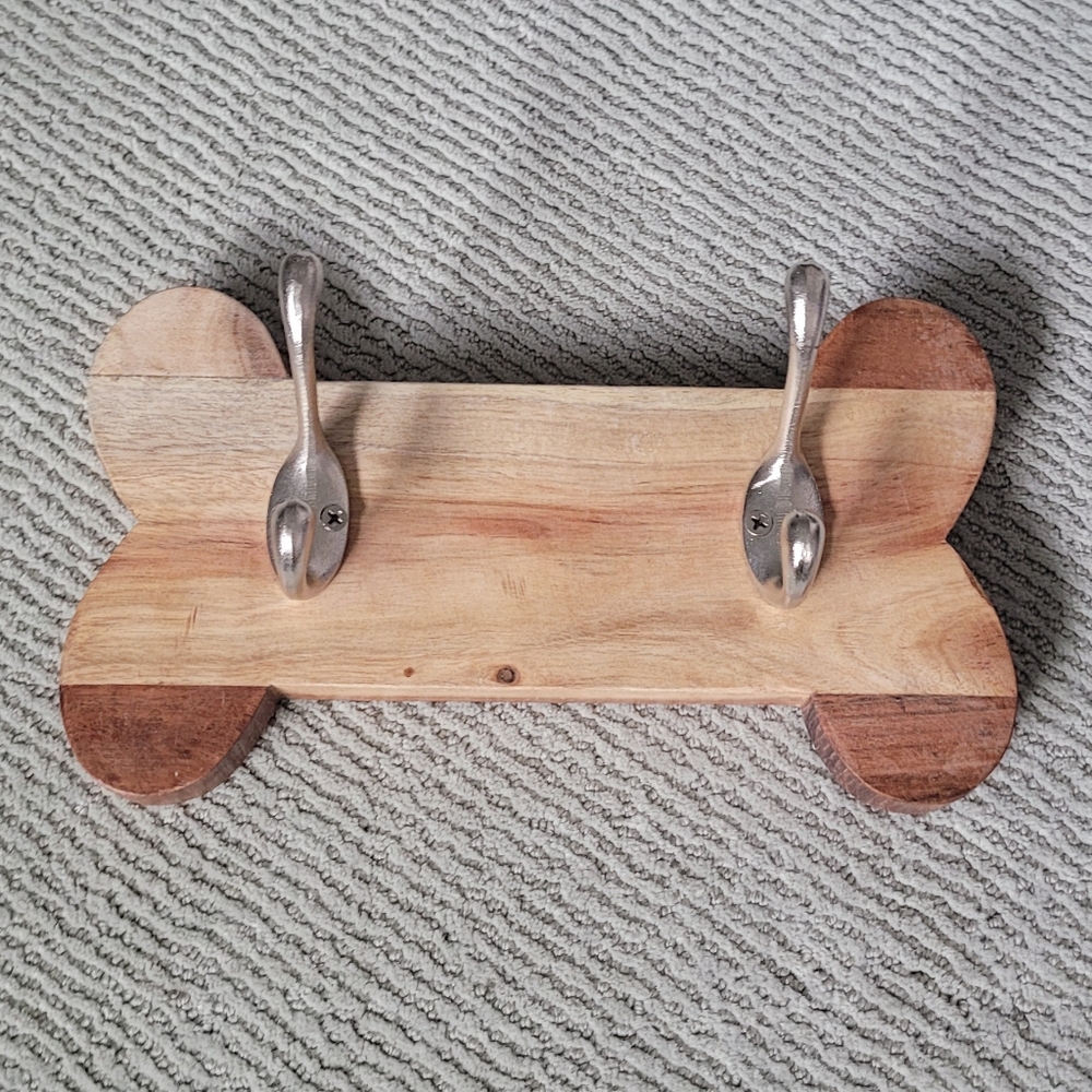 Wooden Bone-Shaped Wall Hook